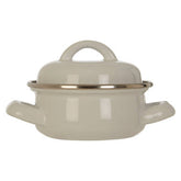 Porter White Enamel 10cm Mini Casserole Dish