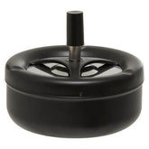 Large Black Spinning Ashtray