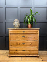 Mid Victorian Rustic Pine Chest of Drawers | Antique Farmhouse Bedroom Storage