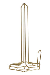 Vertex Kitchen Roll Holder With Matte Gold Finish