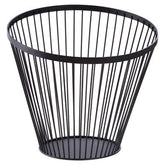 Emery Matt Black Wire Tall Basket
