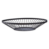 Emery Matt Black Fruit Basket with Flat Base
