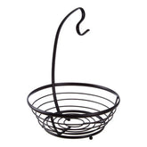 Emery Matt Black Fruit Basket with Banana Hanger