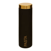Liberty Black Enamel Pasta Canister With Gold Lid