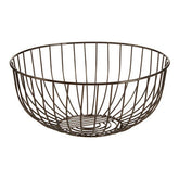 Vertex Round Black Nickel Finish Fruit Basket