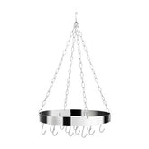 Valen Matt Chrome Round Hanging Rack