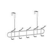 Chic Deluxe Chrome 10 Hook Over Door Hanger