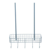 Over The Door Grey Finish Hanger Shelf