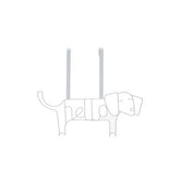 Kirby White Sausage Dog Hanger
