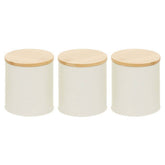 Set Of Three Alton Cream Canisters