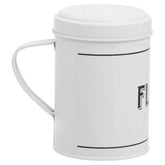 Grocer White Metal Flour Shaker