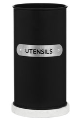 Liberty Black Enamel Utensil Holder