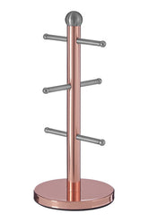 Hirano 6 Cup Copper Finish Mug Tree