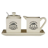 Vintage Home Square Cream Sugar And Milk Set