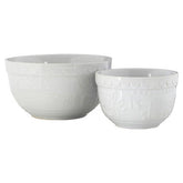 Gigi White Set Of Two Mixing Bowls