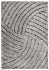 Dallas Silver Grey Shaggy Rug