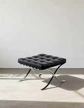 Barcelona Ottoman, Real Leather