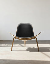 Hans Wegner CH07 Shell Chair, Black & Walnut