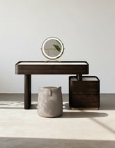 Harding Dressing Table With Mirror, Sintered Stone