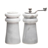 Salerno White Marble Salt & Pepper Set