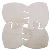 Kindia Set Of 4 Marble Jigsaw Coasters