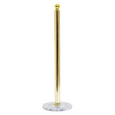 Linnea Gold and White Marble Toilet Roll Holder