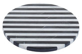 Soma Small Black and White Marble Round Cheese Board