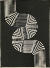 Urban Outdoor Rug Black & Beige | 1010