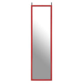 Mize Red Plastic Frame Over Door Mirror