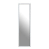 Mize White Plastic Frame Over Door Mirror