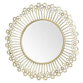 Cissell Mirrored Disc Detail Wall Mirror