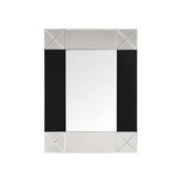 Boulevard Small Wall Mirror with Black and Bevelled Frame