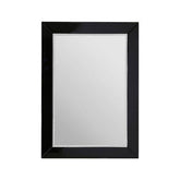 Avelene Black Bevelled Edge Wall Mirror