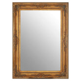 Brussels Baroque Rectangular Antique Gold Wall Mirror