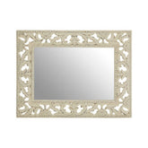 Hilda Antique White Baroque Style Wall Mirror