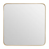 Tia Large Gold Finish Square Wall Mirror