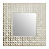 Dimano Champagne Finish 3D Geometric Wall Mirror