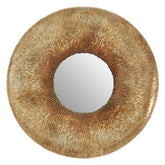 Faiza Gold Large Textured Wall Mirror