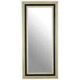 Camila Black and Silver Rectangle Wall Mirror