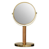 Cassini Gold Finish Dual Sided Table Mirror