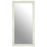 Andrey White And Brushed Gold Finish Wall Mirror