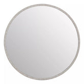 Saska Medium Antique Silver Round Wall Mirror