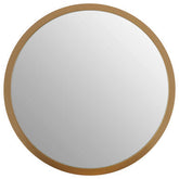 Athena Small Round Wall Mirror With Gold Frame
