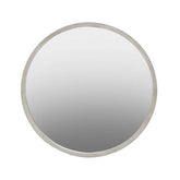 Saska Small Antique Silver Round Wall Mirror