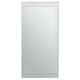 Sana Large Rectangular Wall Mirror with Linear Detail