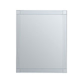 Sana Small Rectangular Wall Mirror with Linear Detail
