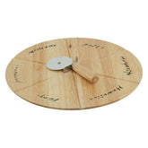 Rubber wood Pizza Board Set With Cutter