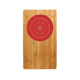 Aleki Bamboo Chopping Board With Silicone Colander