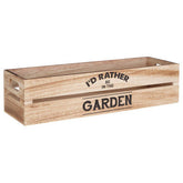 Naresso Natural Wood Planter and Herb Crate