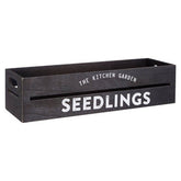 Naresso Black Wood Planter And Herb Crate